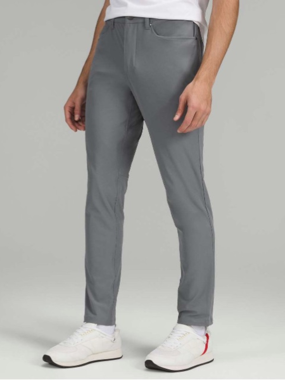 Lululemon Ashphalt Grey Office Classic Stretch Warpstreme ABC Pant Slim 34